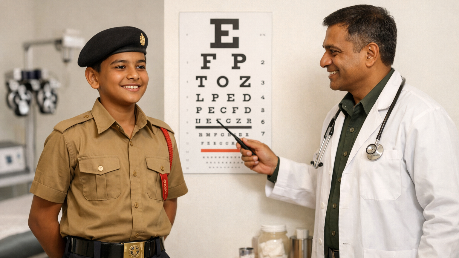 Sainik School Eyesight Requirements 2026 - Vision Standards, Medical Test & Eye Fitness Guide