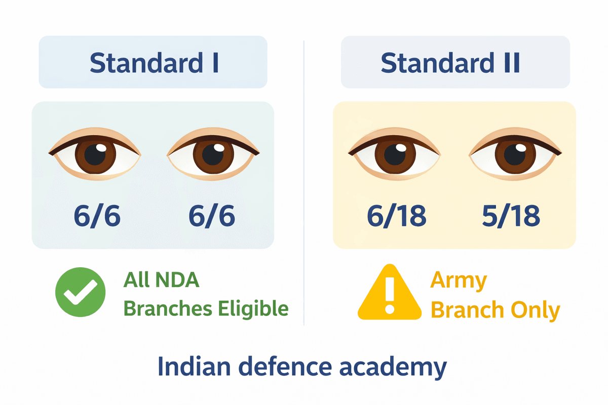 Sainik School eyesight requirements