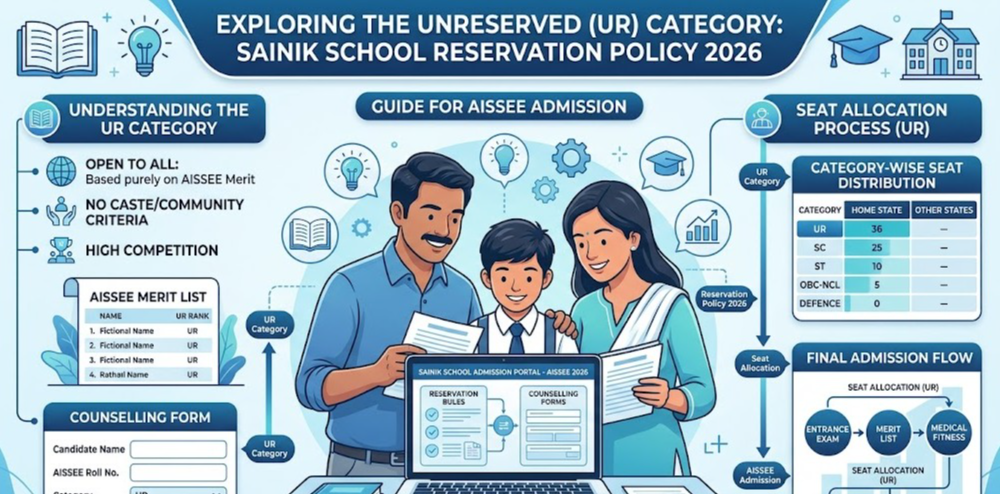 Sainik School Reservation Policy 2026: Unreserved (UR) Category Explained