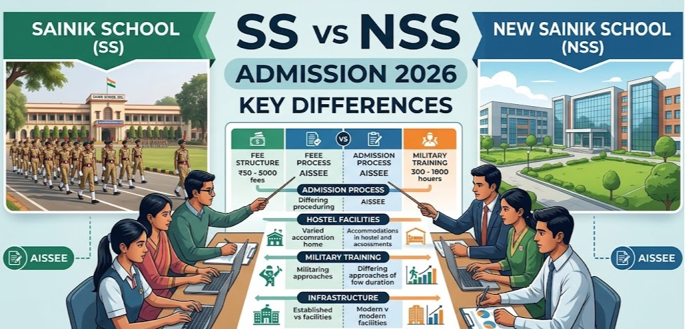 Sainik School (SS) vs New Sainik School (NSS) 2026: Key Differences Explained