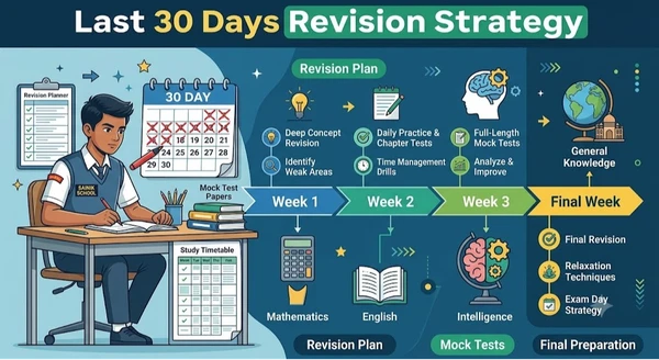 Last 30 Days Strategy for Sainik School Exam 2026: Revision Plan