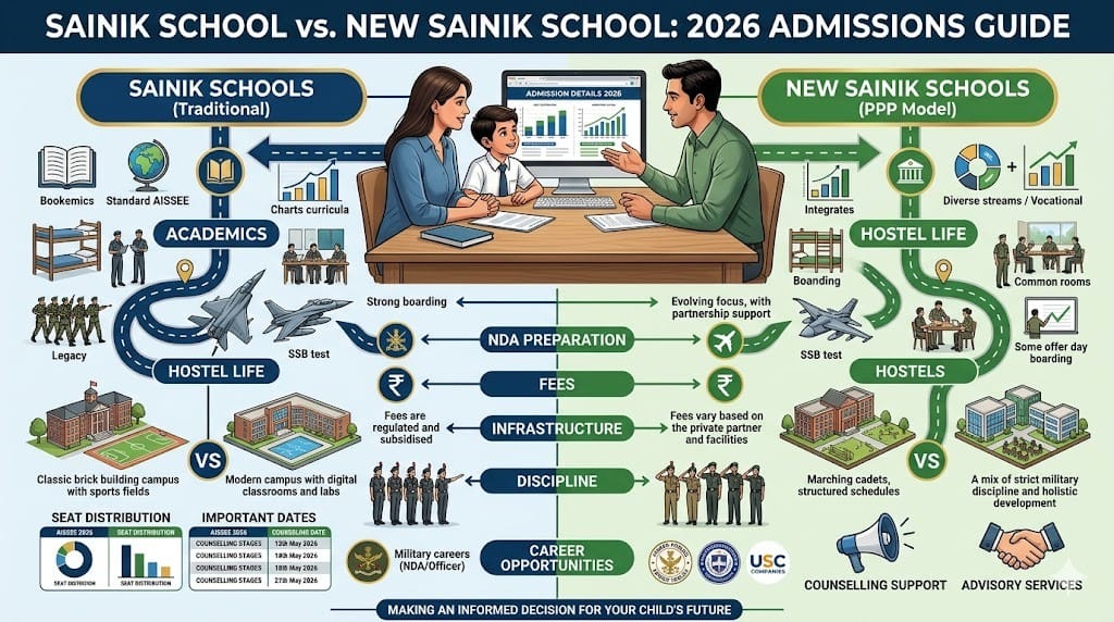 Parent's Dilemma: Sainik School vs New Sainik School Choices 2026