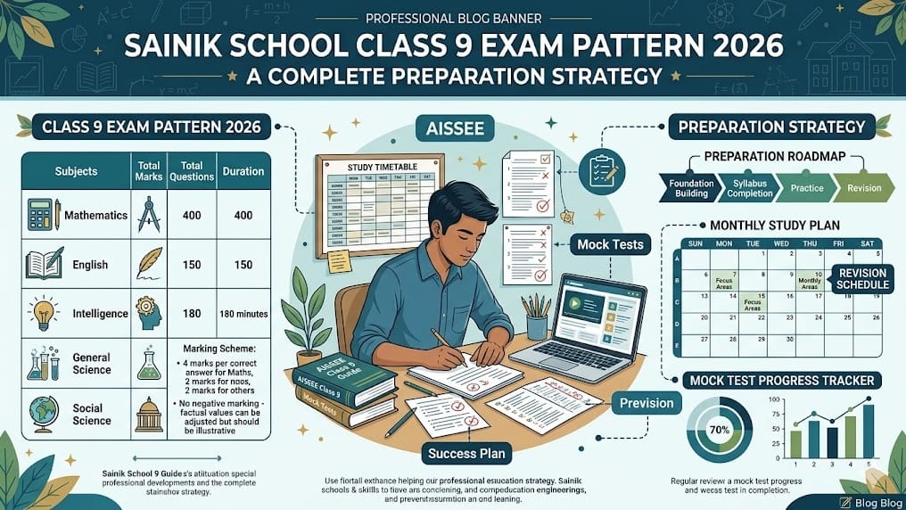 Sainik School Class 9 Exam Pattern 2026: Complete Preparation Strategy