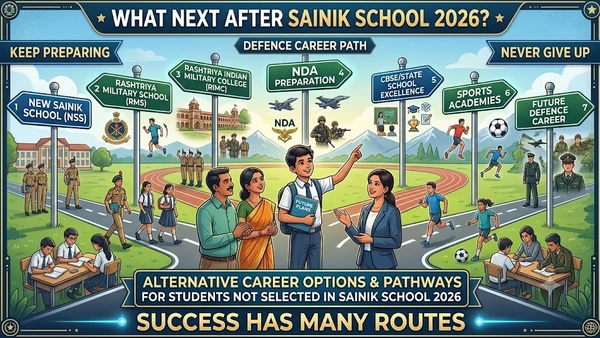 What to Do If Not Selected in Sainik School 2026: Alternative Career Options