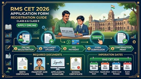RMS CET 2026 Application Form: Complete Registration Guide