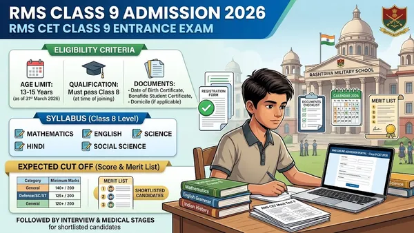RMS Class 9 Admission 2026: Eligibility, Syllabus & Cut Off