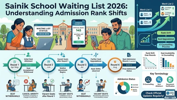 Sainik School Waiting List 2026: How Rank Shifts & When to Expect Admission